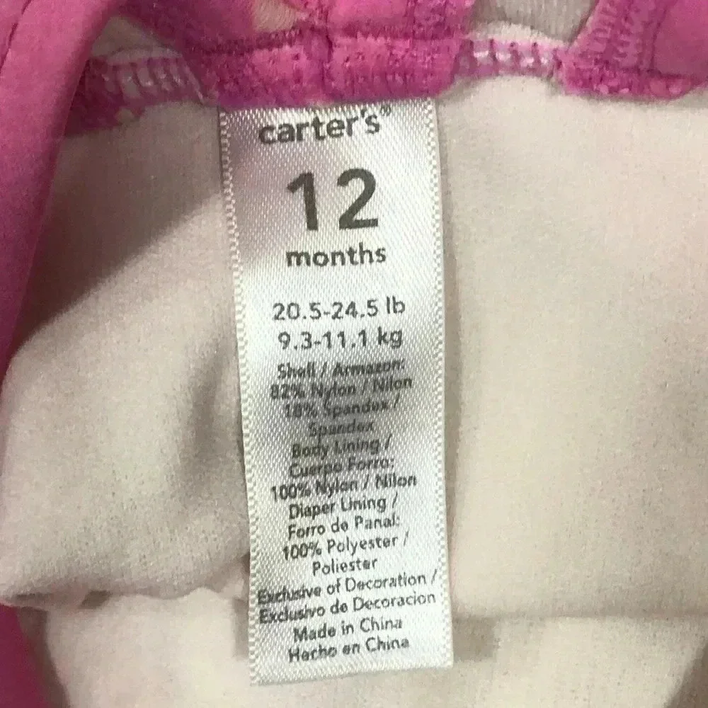 Carter’s Pink Dot One Piece Swimsuit 12M